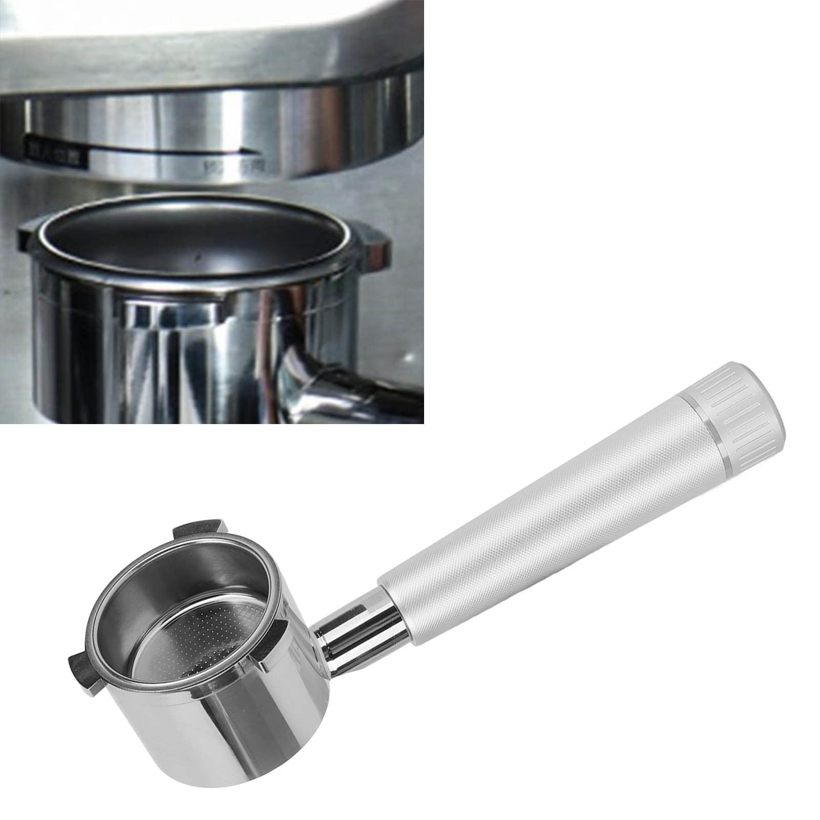 Cocoarm Portafiltro per caffè Portafiltro Nudo Senza Fondo 51 Mm in Acciaio Inossidabile con Manico in Lega di Alluminio Rimovibile Facile da Pulire per Serie 9 9335 9155 9355 9665 Baristi Domestici