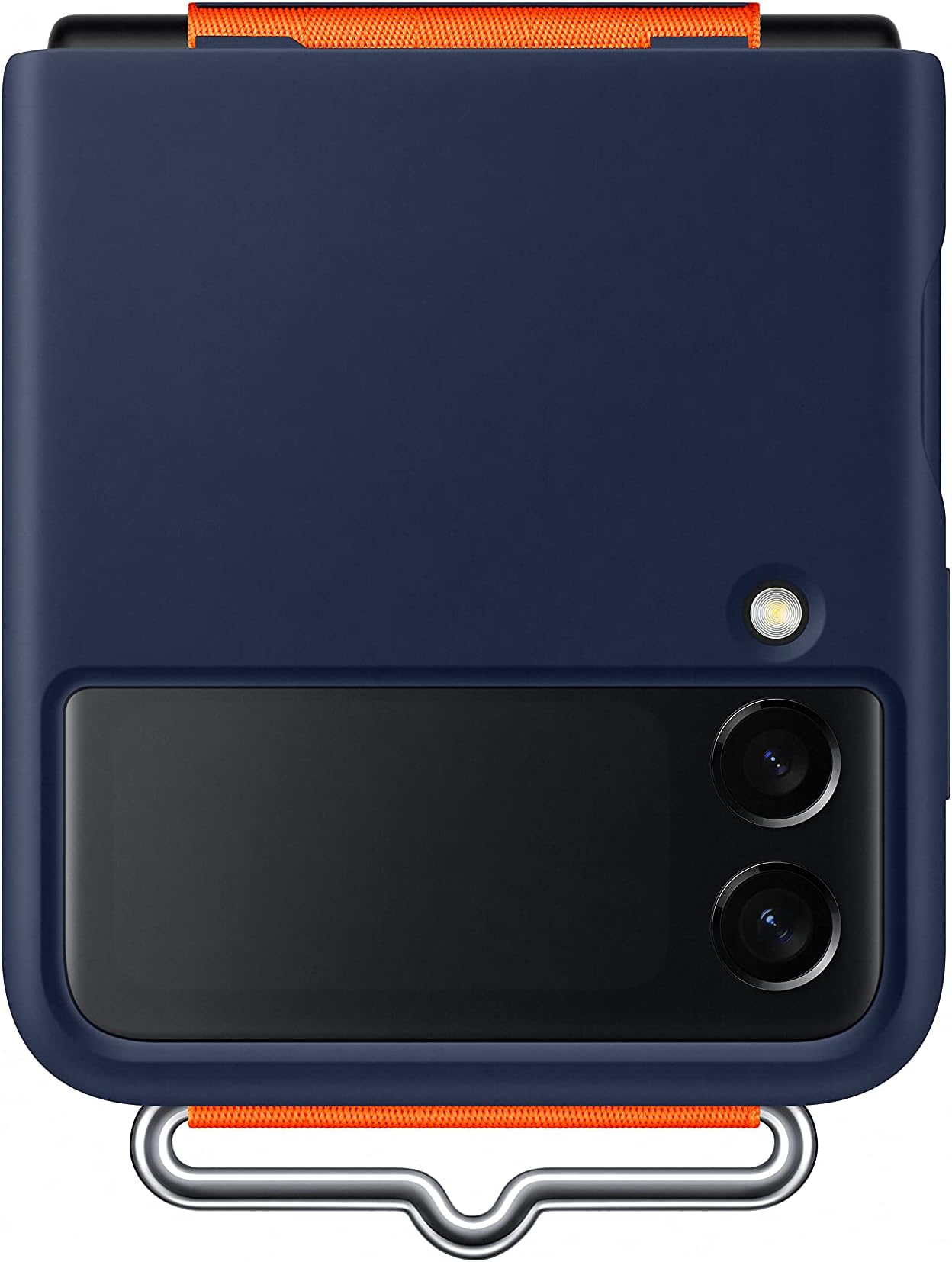 Samsung Electronics Galaxy Z Flip3 Silicone Cover with Strap - Official Case - Navy