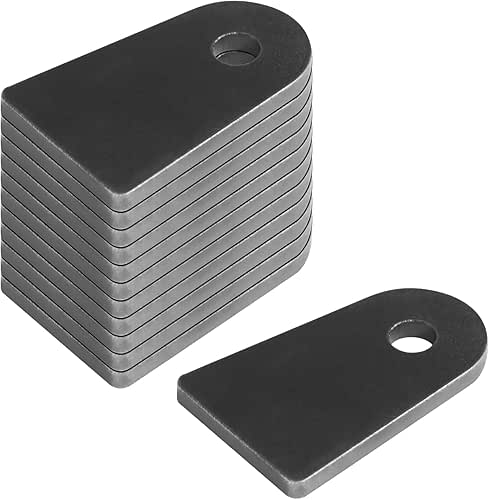 12 Pcs Universal Weld-On Tabs, Flat Chassis Mount Tabs, 2-1/2"
