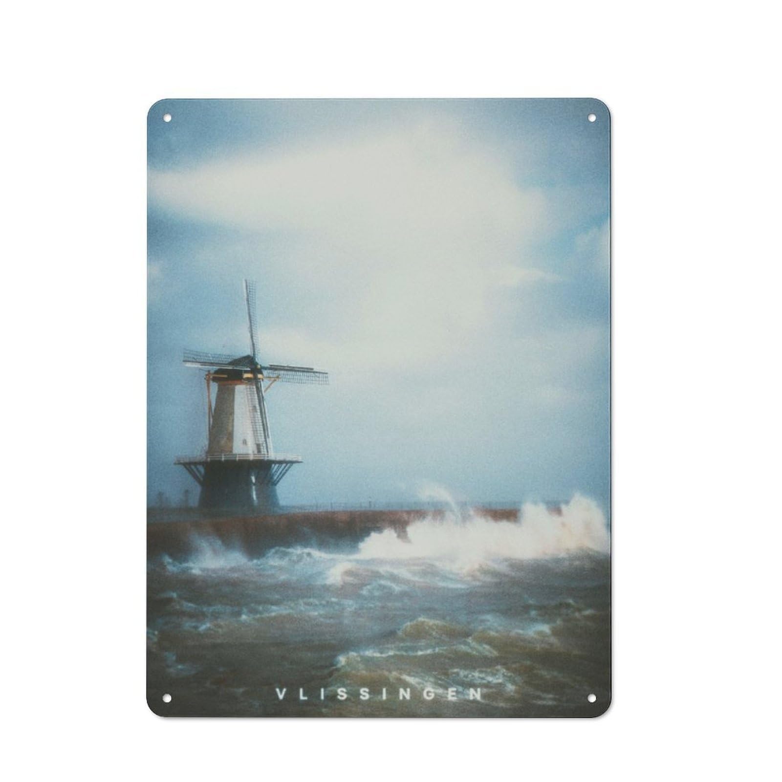 Junmoney Vlissingen Printed Metal Sign 40X30cm For Kitchen Or Home Bar, Housewarming Present For People Styling Kitchen And Home Bar