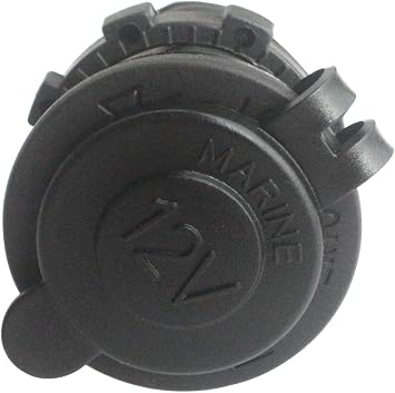 BANDC Waterproof Marine Motorcycle ATV Rv Lighter Socket Power Outlet Socket Receptacle 12v Plug