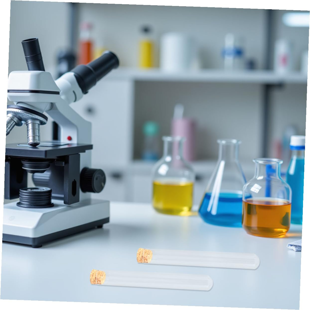 MAGICLULU 5 Sätze Reagenzglas Versandhülsen Mit Kappen Wissenschaft Geformt Chemie Experimente Bissn Behälter Links Zentrifugenfläschchen Zubehör Für Laborreagenzgläser Hölzern 10 Stück * 5