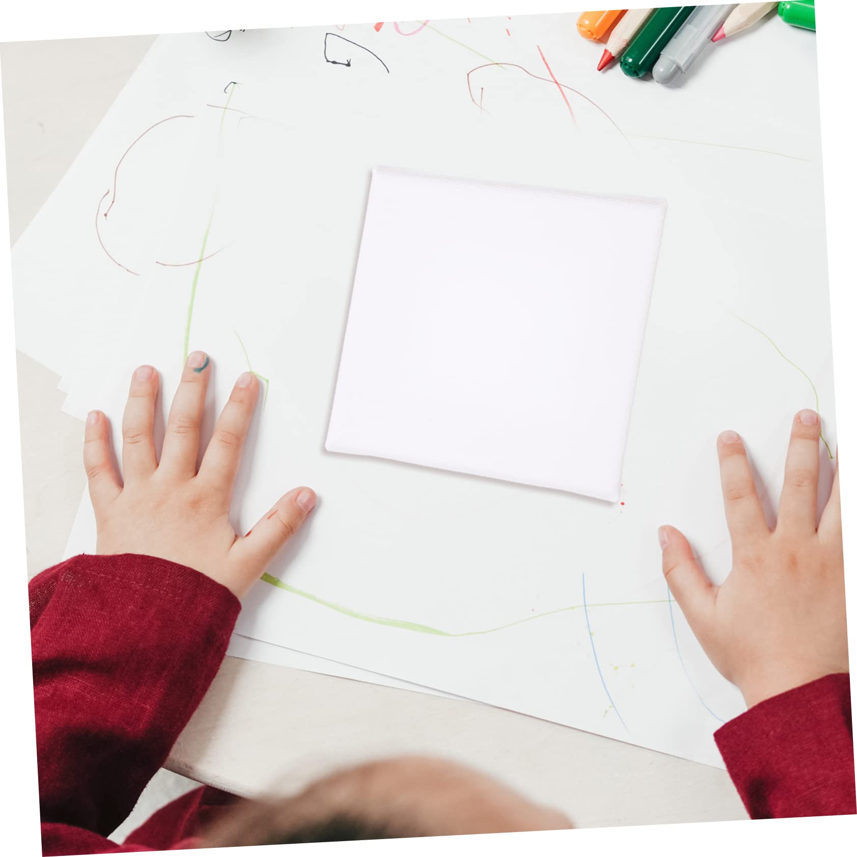 Châssis D’art Mini Carré 12 Pièces pour Peinture à L’huile