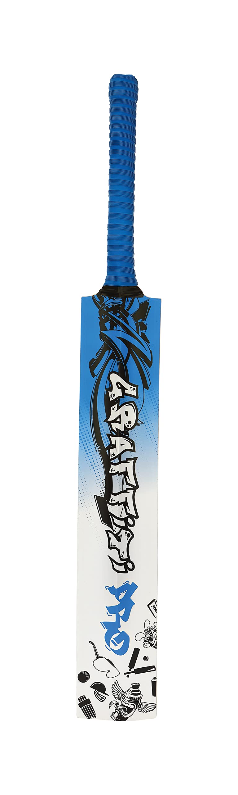 Batte de cricket en peuplier bleu Vicky Graffiti Pro pour progresser - 7