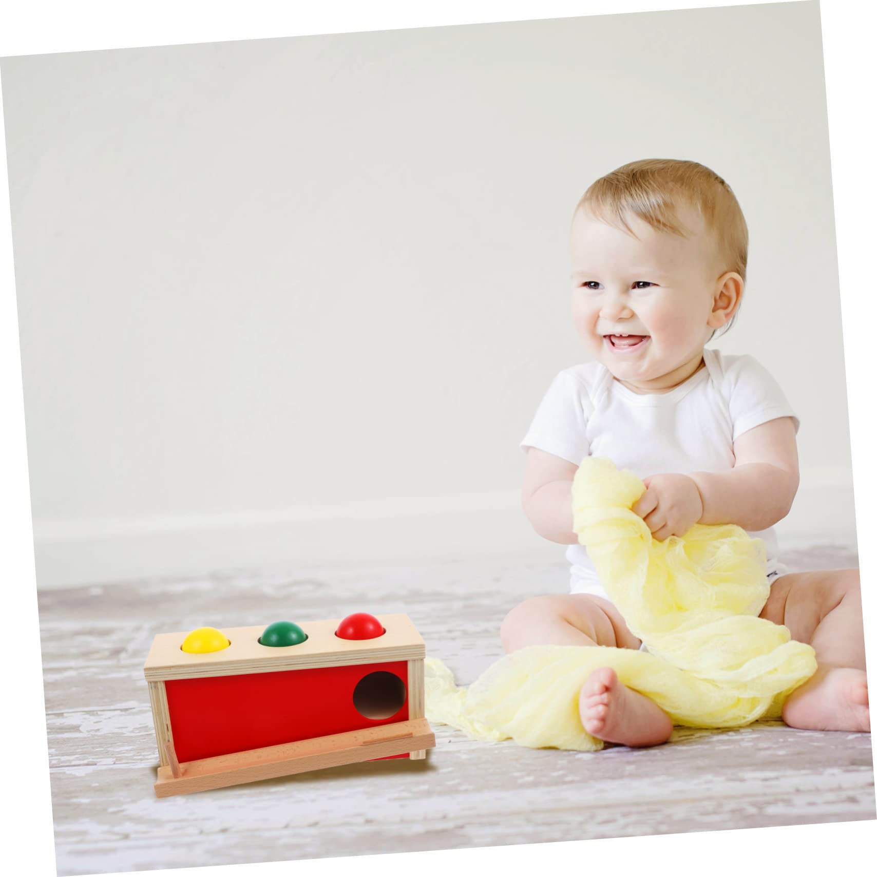 Supvox Motorik Spielzeug für Kleinkinder 12-18 Monate der Feinmotorik und Gehirnentwicklung Montessori Kugelfallbox als Lernspielzeug für Babys