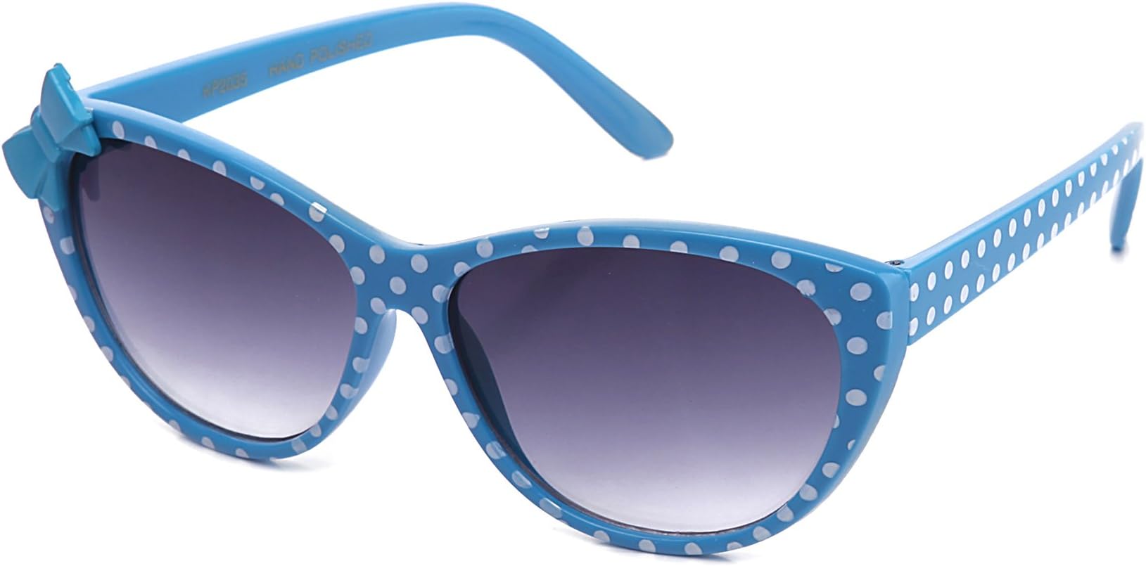 Kyra Kids Plastic Polka Dot Bow Fashion Quality Glasses for Kids Cute Sunglasses