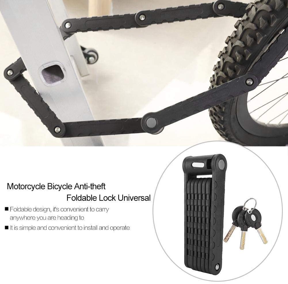 Amazon.co.jp: バイクロック 折りたたみ式 合金鋼オートバイ