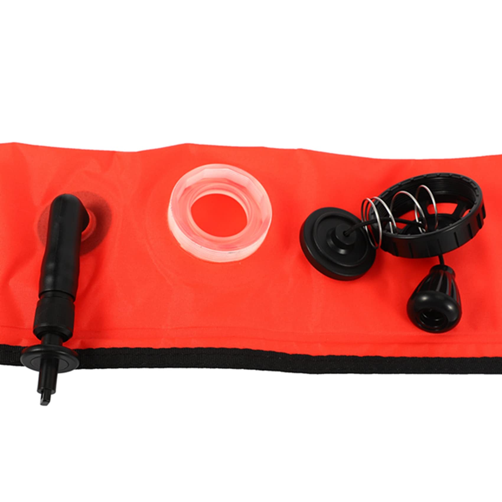 1M Scuba Immersione Gonfiabile Surface Signal Marker Boa Visibilità Float Signal Tube Salsiccia Rosso