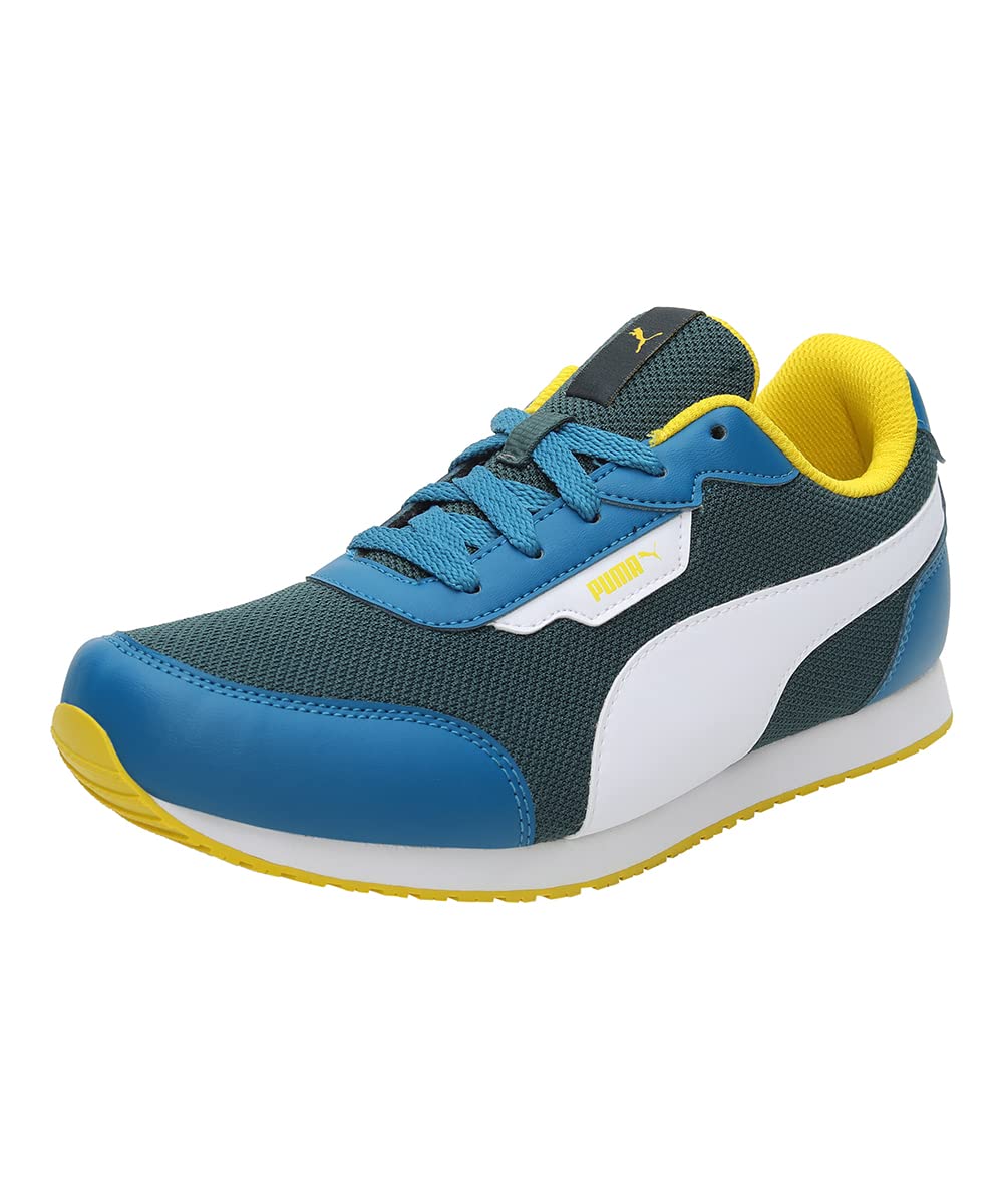 Puma Unisex-Child Axel Jr Quarry-Green Gables-Spectra Yellow Sneaker - 4 UK (39046702) (B09RGGPXL5) Amazon Price History, Amazon Price Tracker