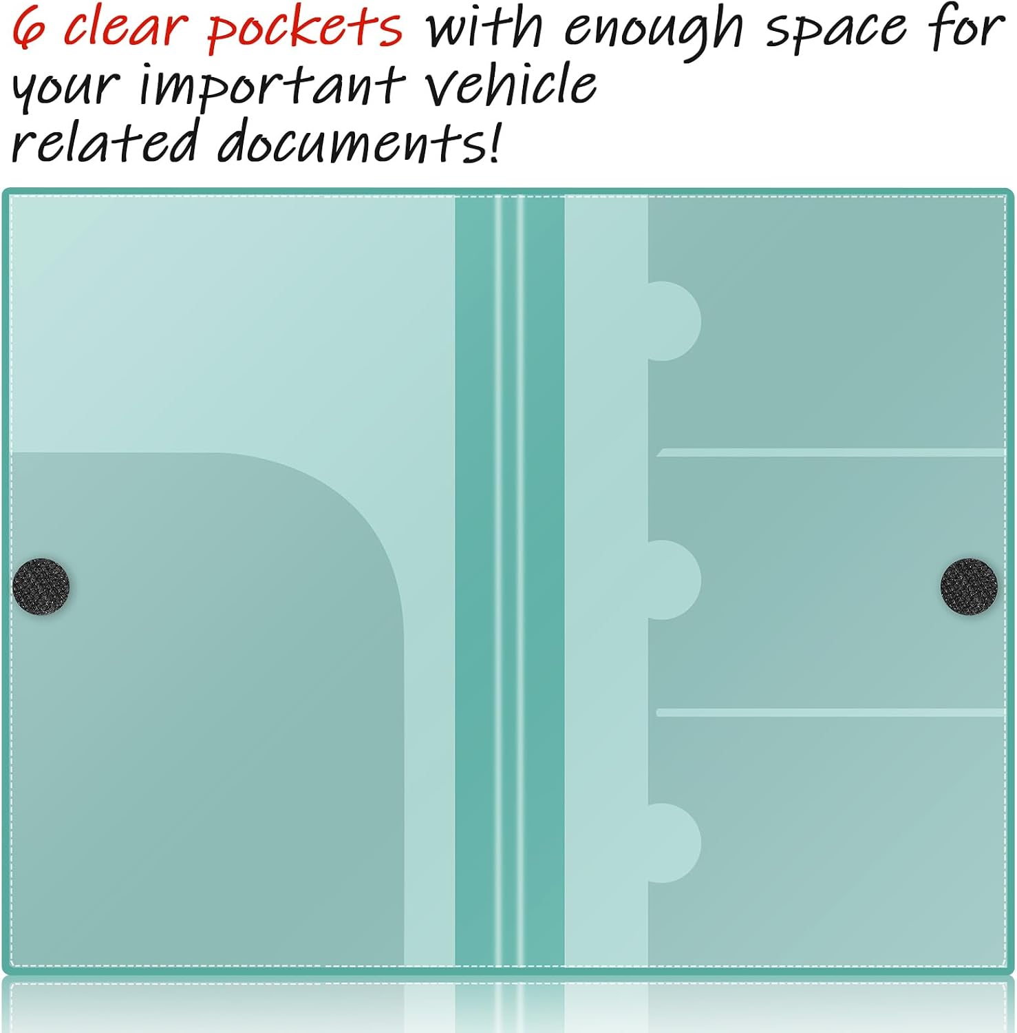 4 Pcs Car Registration and Insurance Card Holder, White, Pink, Purple, Blue image 4