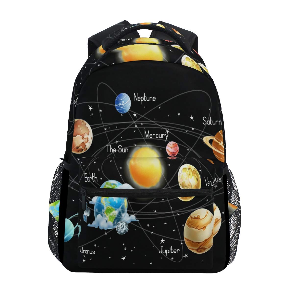 Sac à Dos d'école de système Solaire pour garçons, Filles, Sac de Voyage pour Enfants, Cartable