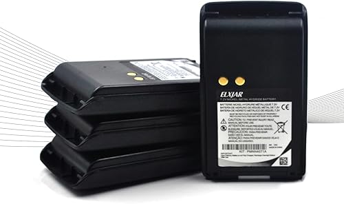 Paquete de 4 baterías de repuesto para radios Motorola Mag One BPR40 A8 PMNN4071 PMNN4071A PMNN4071A PMNN4071AR Walkie Talkie con clip para cinturón