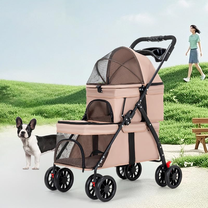 Discover the YYW Double Pet Stroller: Perfect for Your Furry Family!