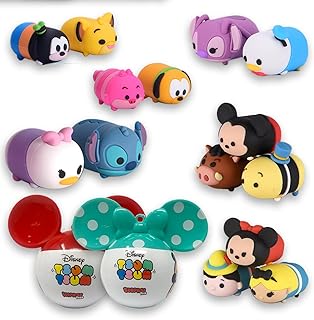 #sbabam Funny Box Disney Tsum Tsum Surprise, Jouets avec Personnages Disney, 2 pièces, Sphères utilisables comme Boules de Noël, rangements et décorations de Chambre, Vous Pouvez trouver Stitch