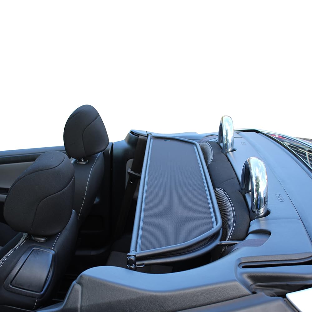 Peugeot Filet Coupe-Vent Compatible 207 CC Noir Filet Anti-remous 100% sur Mesure OEM Qualité Windschott fabriqué aux Pays-Bas