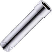 Vista 9 de Extensión de brazo de ducha cromado, extensor de montaje de brazo de 6 pulgadas para cabezal de ducha superior, tubo extensor de hembra a macho