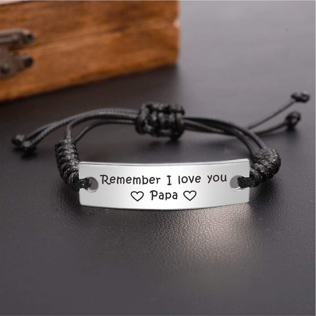 ABNTY Valentines Day Gifts for Papa - Papa Bracelet for Men - Papa Birthday Gifts Ideas - Valentine's Day Gifts for Papa - Image 5