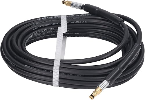 Manguera de agua de alta presión de 49.2 ft de goma 5800psi 40Mpa reemplazo de manguera de lavado a presión para Karcher K2 K3 K4 K5 K6 K7 máquinas