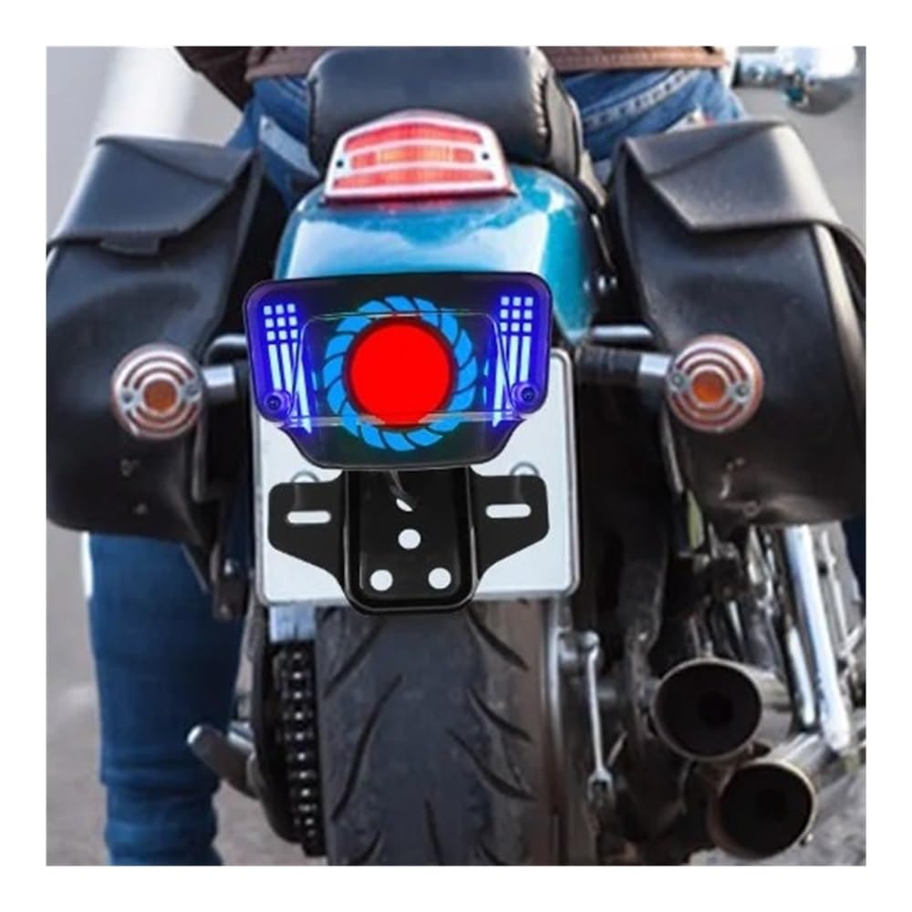 Luci Posteriori A LED per Moto Fanali A con Supporto per Targa Accessori Universali da 12 V Stop Luci Freno