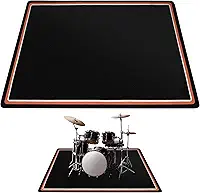 Lnrueg Tapete de Tambor, 1,8 m x 1,5 m, Antiderrapante, à Prova de Água, Tapete de Instrumento Musical