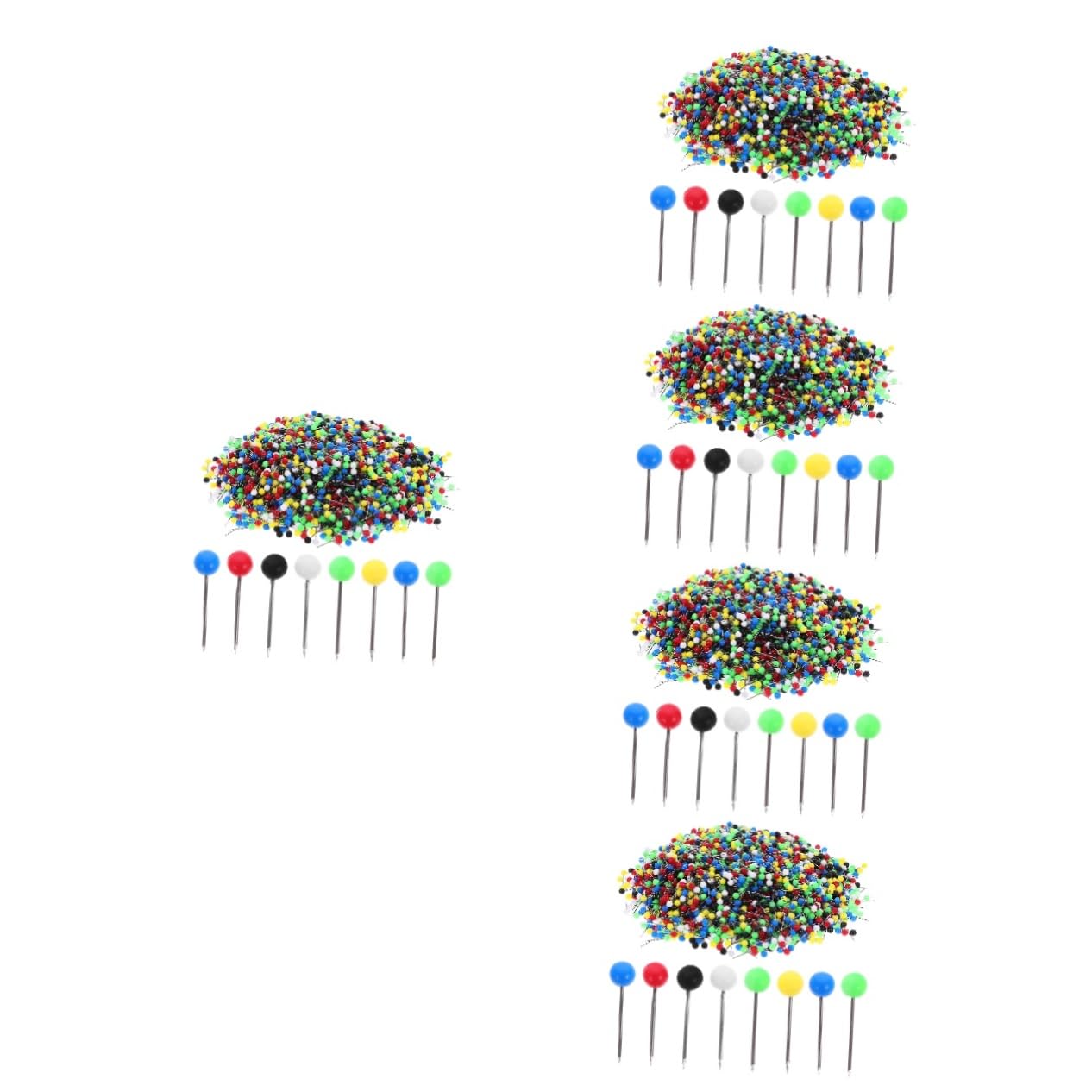 HOMSFOU 5 set Puntina Da Disegno Puntina Da Disegno Clip Per Puntine Da Disegno Puntine Da Disegno Estetiche Puntine Da Disegno Nere Per Pareti Puntine Da Disegno In 5000 pezzi*5