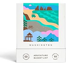 Reach International Outfitters Washington Adventure Bucket List: 50 Scratch-Off Cards for Outdoor Activities, Tourist Attractions, and Road Trips - Perfect Travel Gift and Guide for Exploring