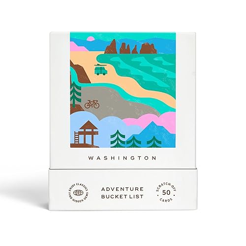 Reach International Outfitters Washington Adventure Bucket List: 50 Scratch-Off Cards