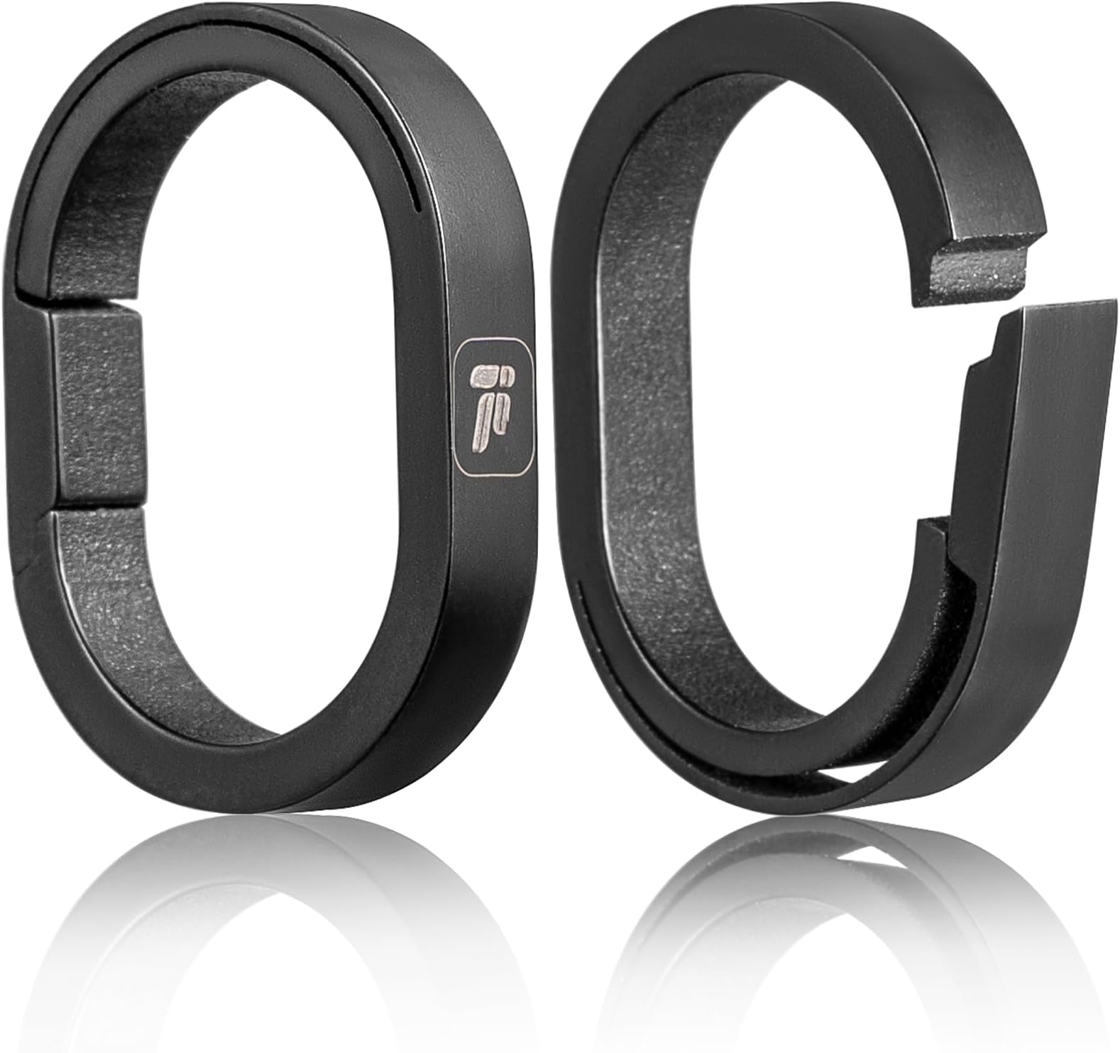 FEGVE Titanium Small Key Chain Rings, Quick Release Connecting Keychain Mini Carabiner for Keys Wristlet Bag