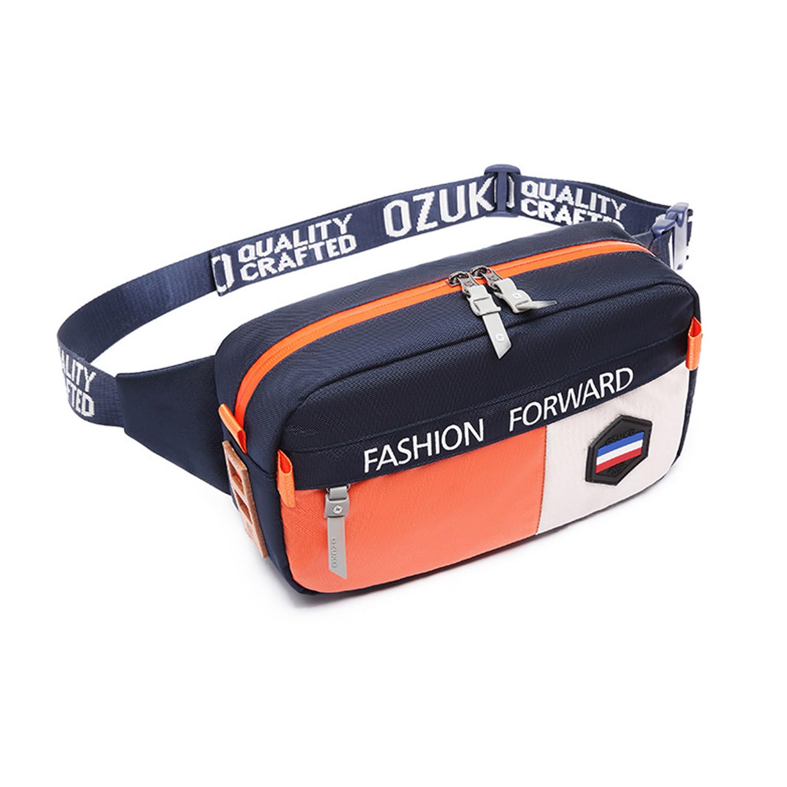 FANDARE Torba nerka na co dzień nerka nerka dla kobiet mężczyzn torba na ramię klatka piersiowa torba crossbody, pokrowiec na piesze wędrówki, jazdę na rowerze, podróże, do uprawiania sportu na