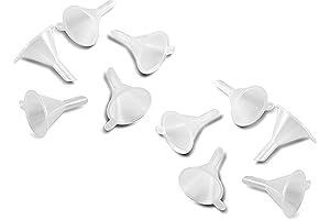 10-pack Mini Funnel for Precise Dispensing of Powdery Substances