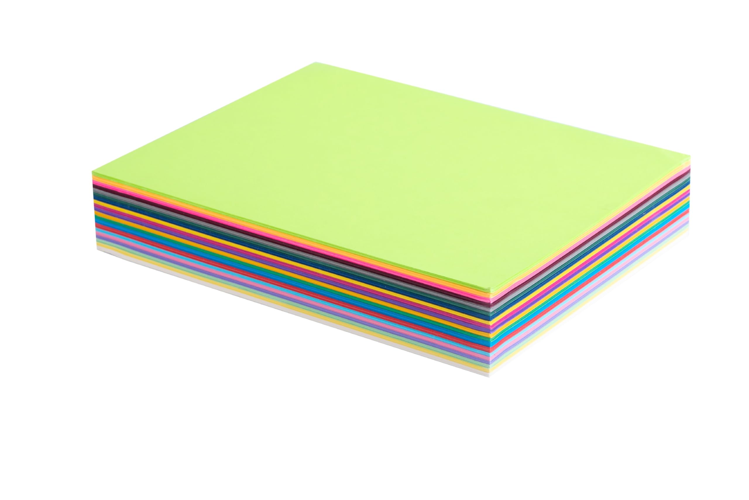 Farbiger Karton, 21,6 x 27,9 cm, 20 verschiedene Farben, 180 g/m² dickes Konstruktionspapier für Bastelarbeiten, Kartenherstellung, Scrapbooking, Cricut, Schulbedarf, Drucker und Büro, 40 Stück