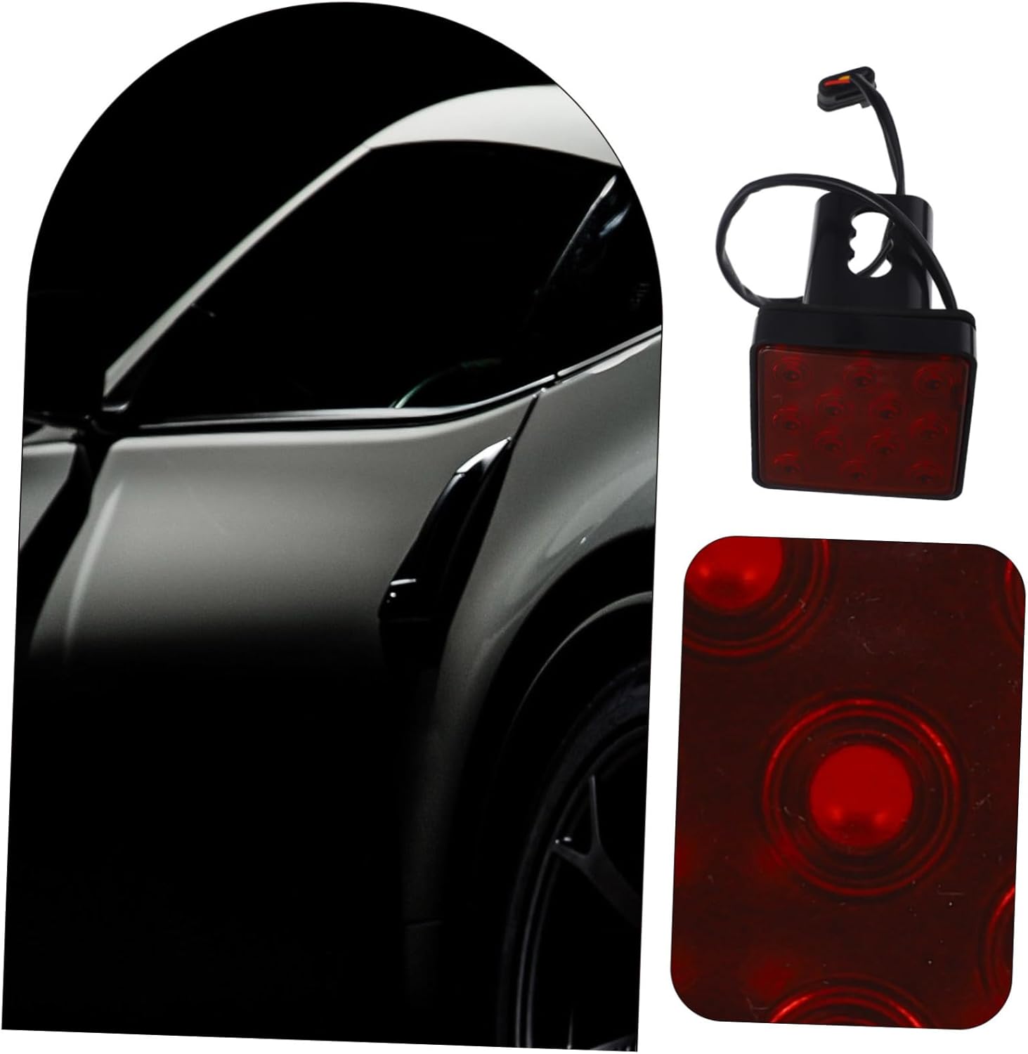 ULTECHNOVO 2pcs Led Led Tail Light Ultra-bright Red Trailer Marker Light for Safe Towing Material Easy Installation for Cars Trucks Rvs and Trailers