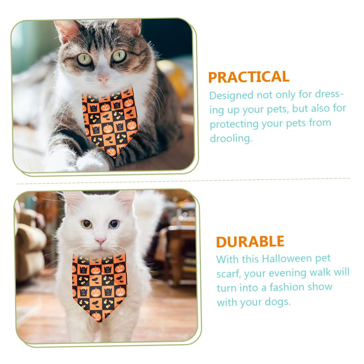 BESPORTBLE 10 PCS Pet Triangolo Asciugamano Vacanza Bandane per Cani Halloween Pet Sciarpa Halloween Cane Triangolo Sciarpa Bavaglini Silenziatore Sciarpa del Cane