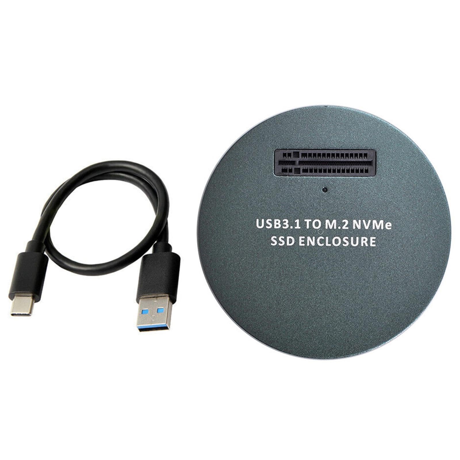 Obudowa M.2 NVMe SSD na USB 3.1 10 Gb/s zewnętrzny dysk półprzewodnikowy USB 3.0 połączenie typu C komputer Sullpies MOUDOAUER