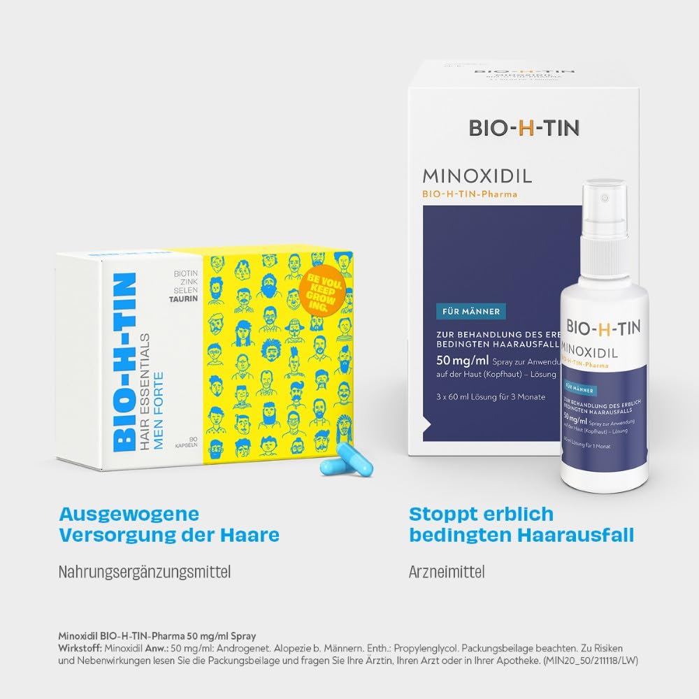 BIO-H-TIN Hair Essentials Men forte, 90 St. Kapseln