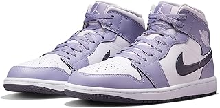 [ナイキ] エア ジョーダン 1 ミッド AIR JORDAN 1 MID ホワイト/インディゴヘイズ/ダークブルーグレー DQ8426-145