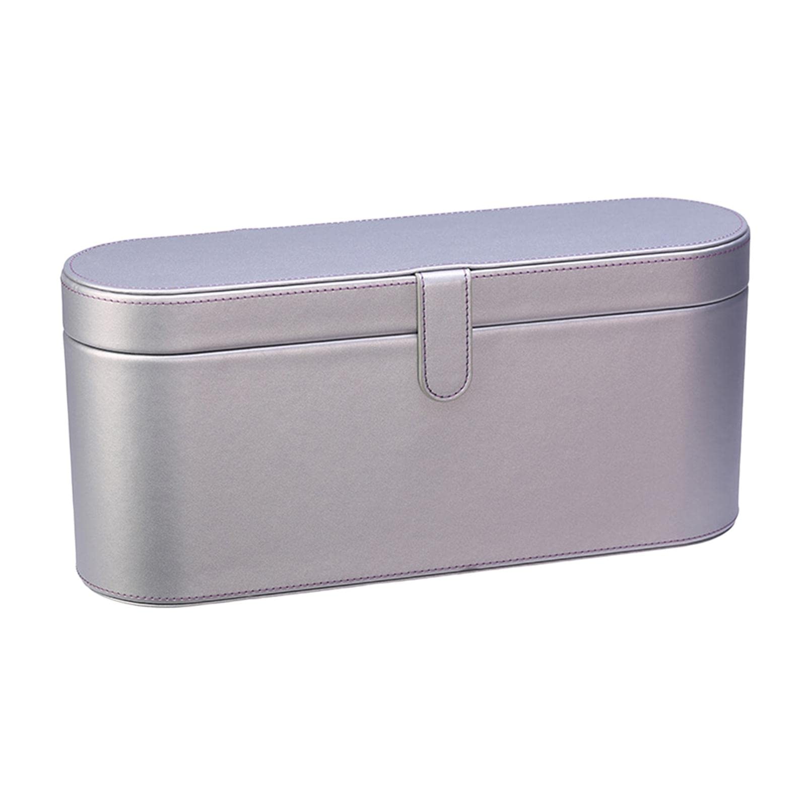 UJEAVETTE® Pu Leather Hair Dryer Storage Box Hd01 Fits Accessories Organizer Silver-image-48