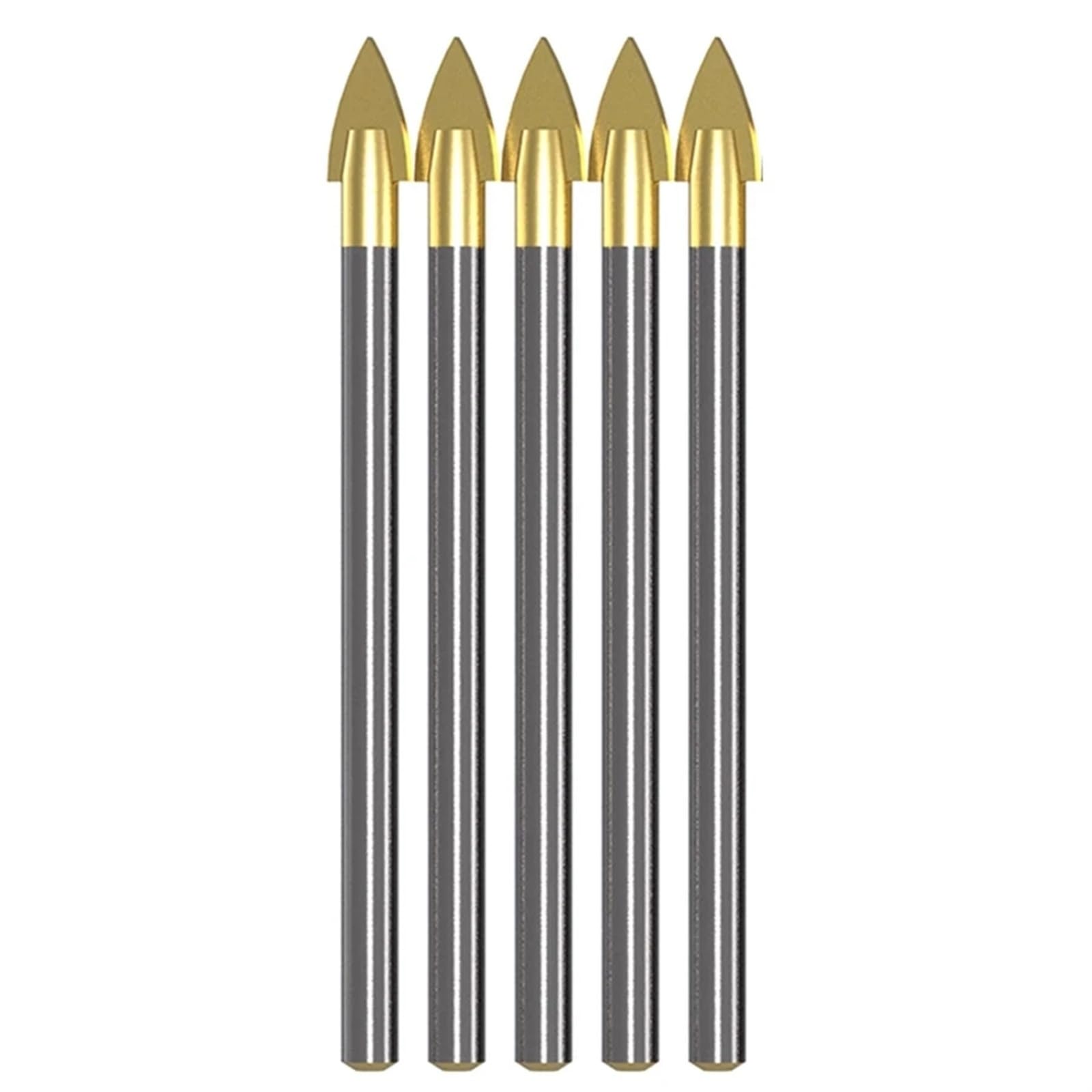 Broca triangular de aleación de 4 mm, 5 mm, 6 mm, 8 mm, 10/12 mm, broca for cerámica, vidrio, cemento, pared, azulejo, mármol, broca abridora de agujeros, 1 unidad(8mm 10pcs)