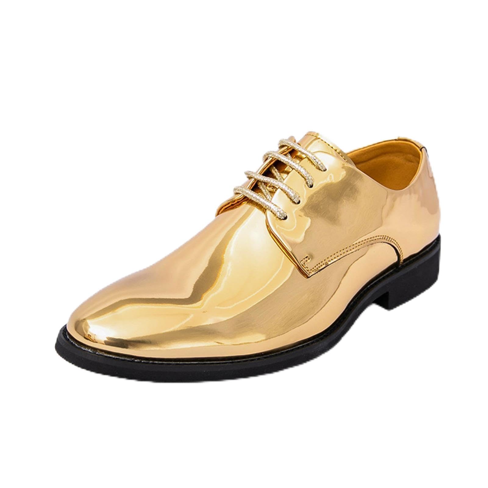 Zapatos Formales para Hombre De Charol Clásicos con Cordones para Esmoquin Formal Negocios Bodas Oxford De Moda