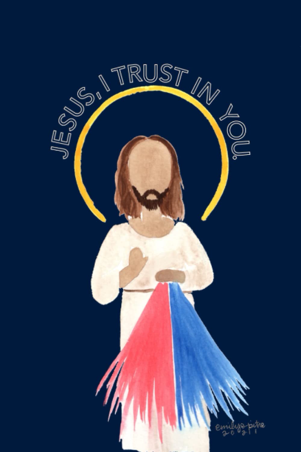 Jesus, I Trust In You - Divine Mercy Journal: Catholic Blank Lined Notebook