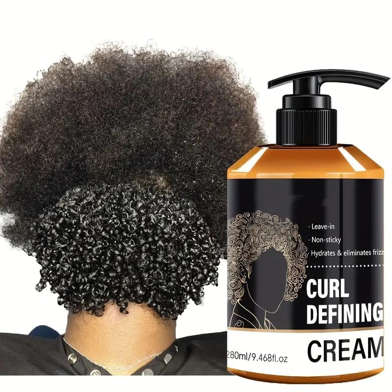 Curl Defining Cream - Anti-Frizz Curling Cream to Define All Curly Types to Enhance Curls, Defrizz, Control, Hydrate & Adds Shine Moisturizing Curl Cream for Thick Type 4 Curly Hair, Definition Hair - Image 5