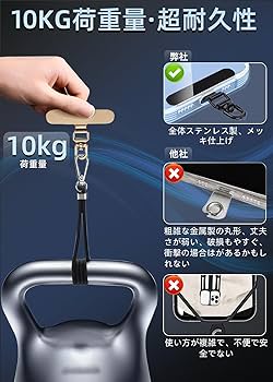 スマホストラップ Amazon.co.jp: [ZENIX DESIGN TECH] スマホ ショルダー