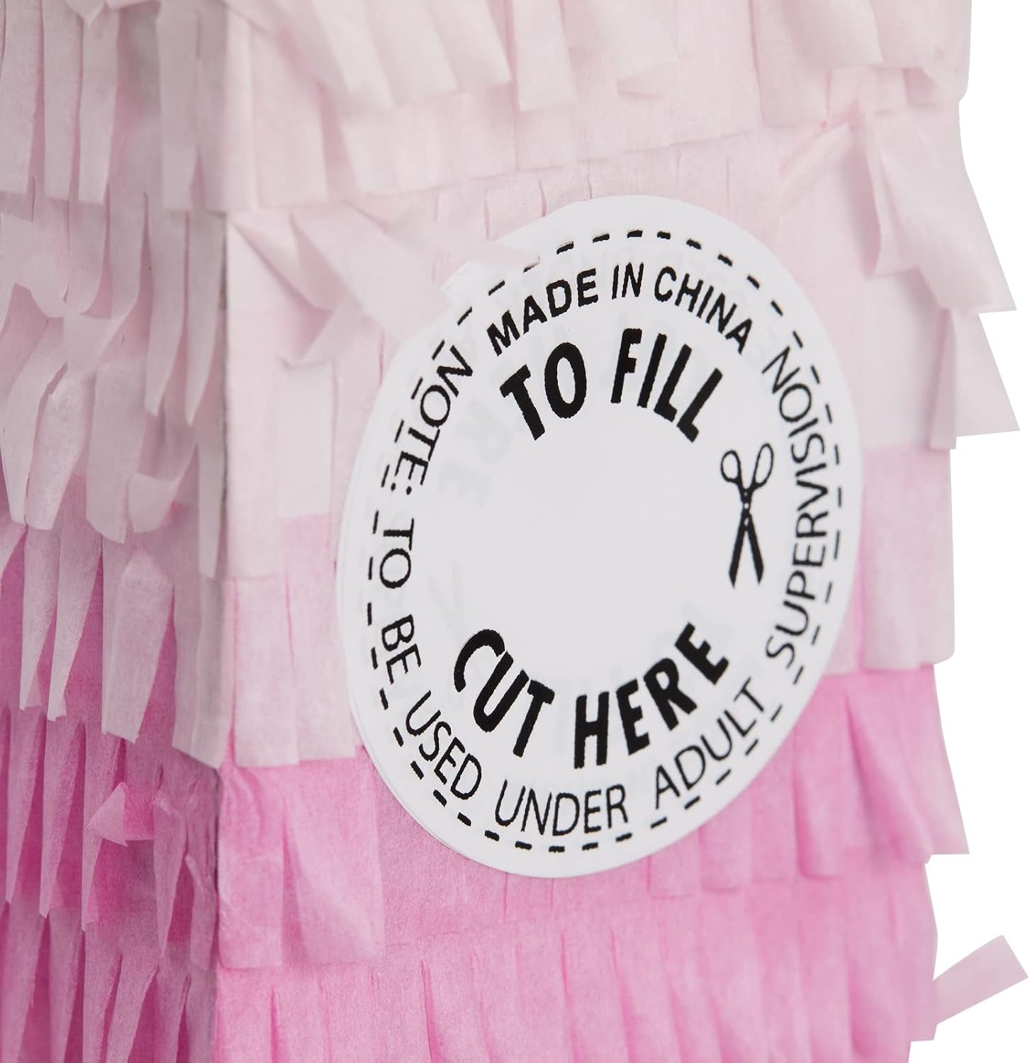 BLUE PANDA Pink Number 7 Pinata - Gold Foil, 11.7 x 10 In - Birthday Party Pinata for 7 Year Old Girl