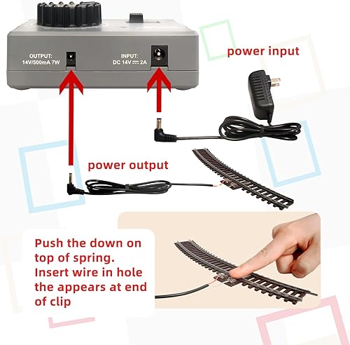 Miniatura 6 de HO Scale 187 - Juego de tren eléctrico de locomotora negra con control remoto Power Pack y controlador de velocidad a partir de 14 años