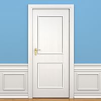 Colingmill Peel and Stick Door Moulding Trim Kit - Premade 3D Wainscoting Panels for Doors, Walls, Mirrors (22"x36" Top + 22"x24" Bottom)