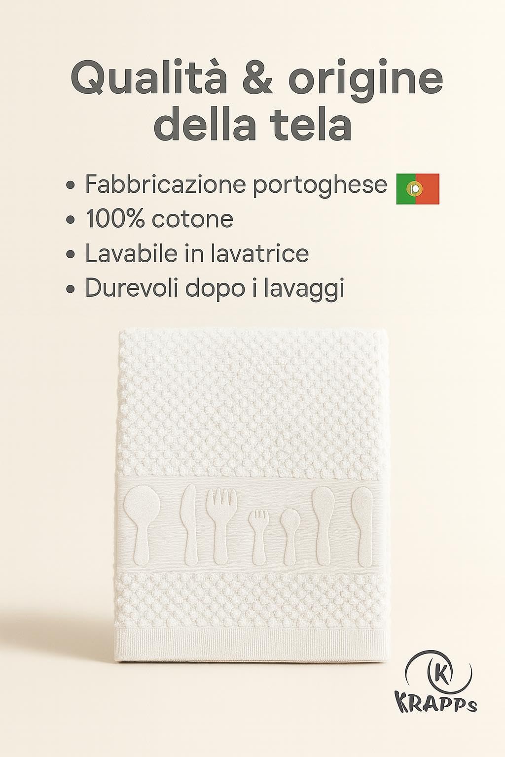 Set 6 Pezzi Strofinacci Cucina Cotone 100% Made in Portogallo - Canovacci Cucina Cotone Assorbenti e Lavabili in Lavatrice, Stracci Cucina Multiuso Resistenti e Colorati