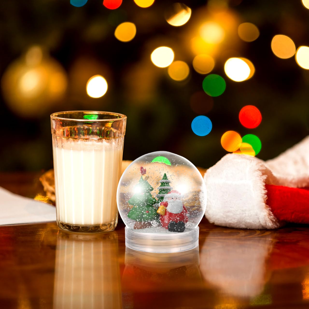 Yardwe 20 PièCes Boule a Neige 6 cm avec Bouchon À Visser, Boules à Neige Vide pour CréAtions PersonnaliséEs DéCoration FêTes Et Artisanat