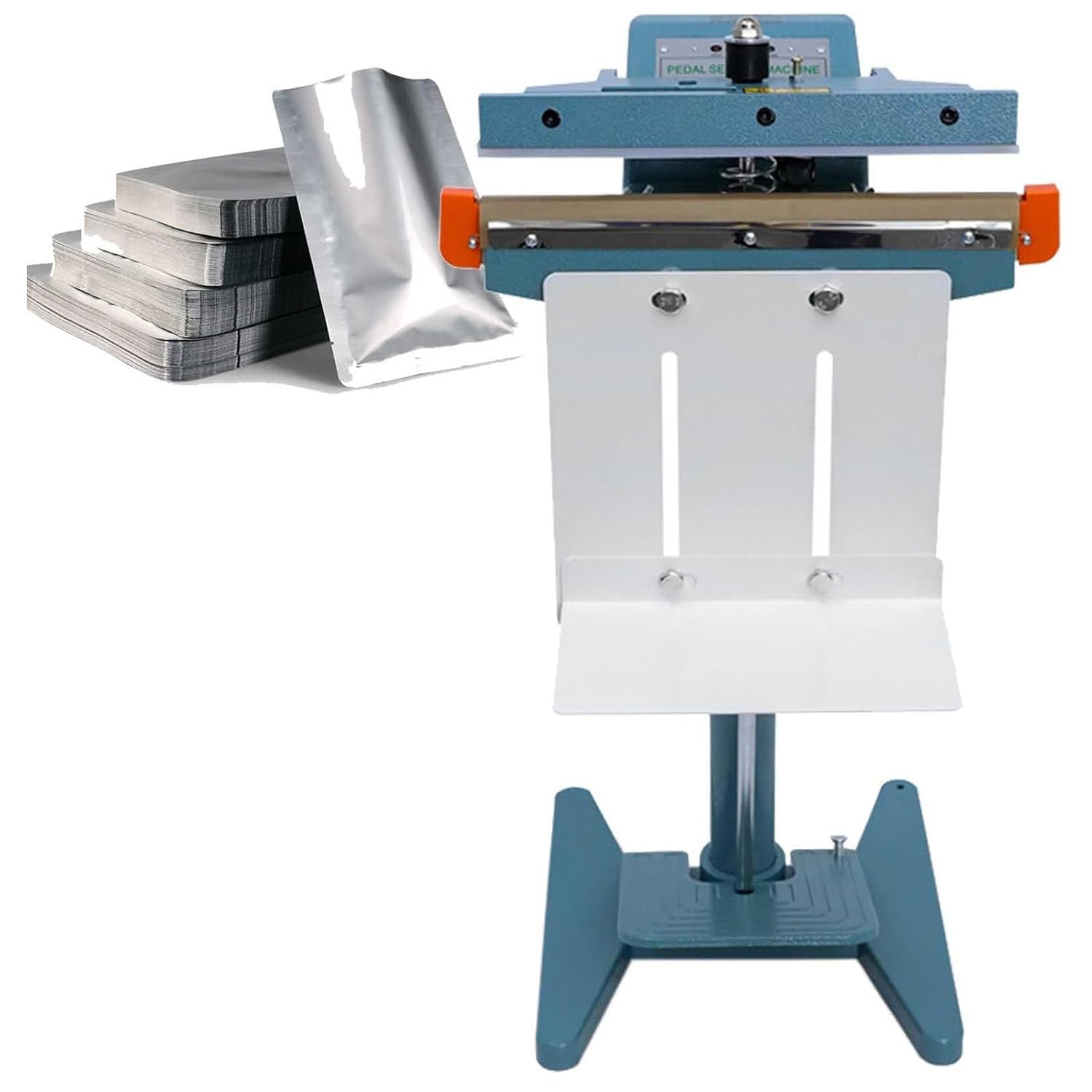 AYCDL Foot Pedal Impulse Sealer, Impulse Plastic Bag Sealing Closer Machine,Heat Sealing Machine Closer Kit, Adjustable Temperature,450mm-Single