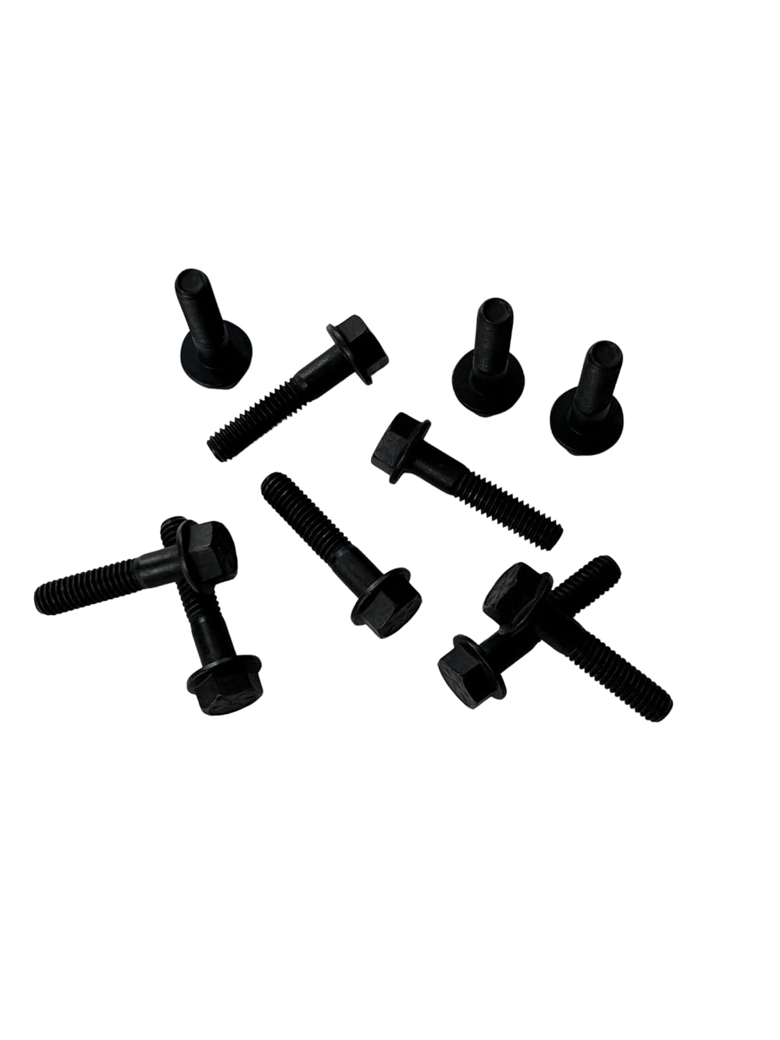 (100 Pieces) 5/16-18x1 1/2" Grade 8 Hex Flange Bolts Screws UNC Coarse Partial Threads Zinc Phosphate & Oil