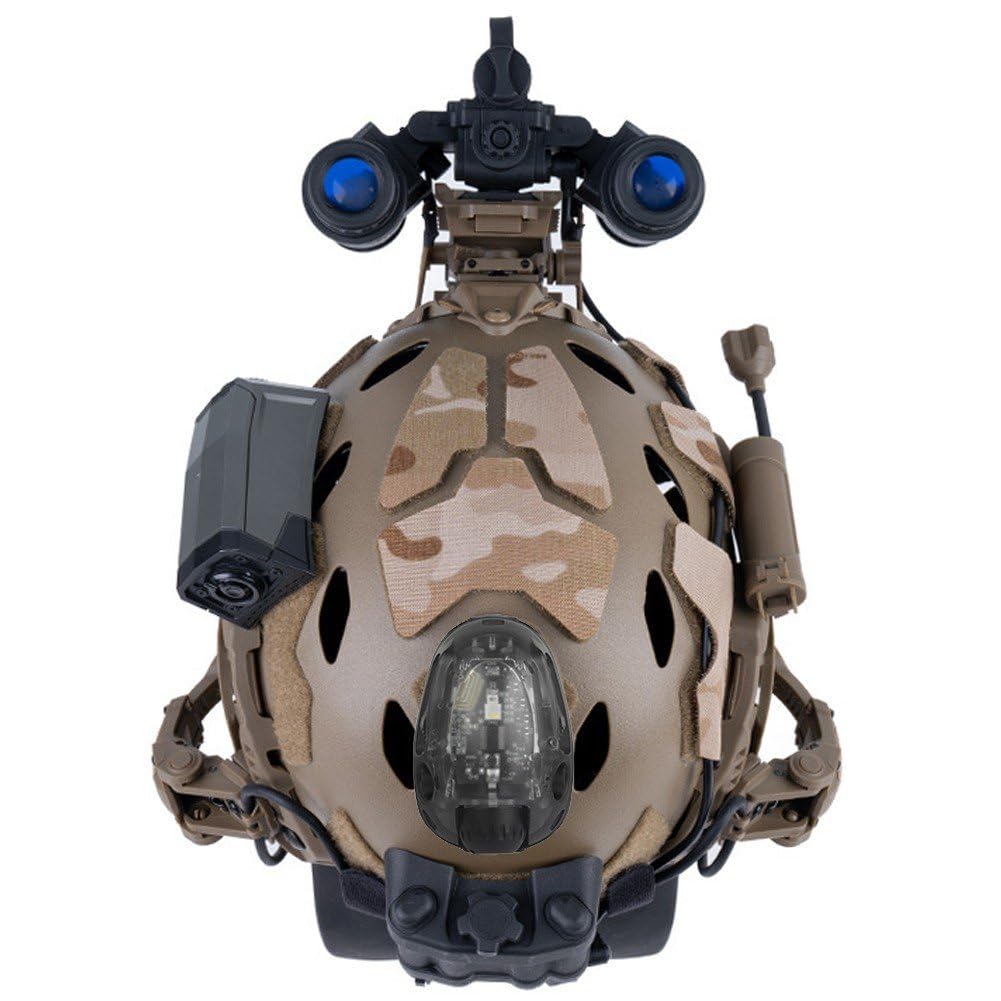 Zewnętrzny kask rowerowy lekki wodoodporny szybki kask lampa outdoorowy kask myśliwski akcesoria światła bezpieczeństwa